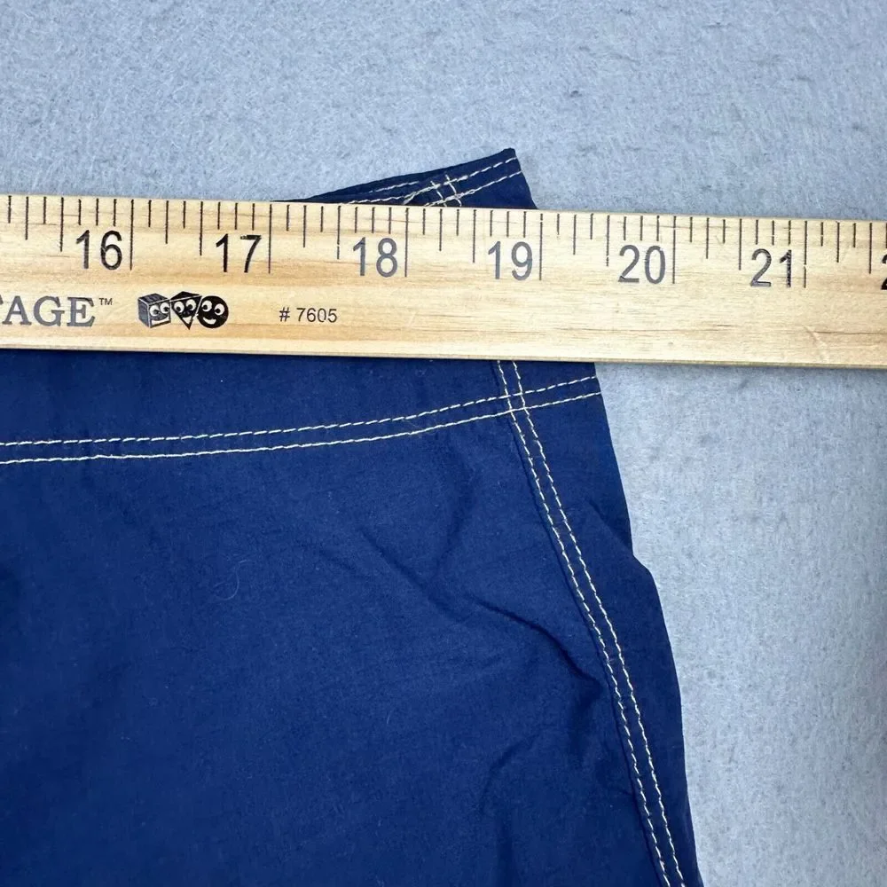Patagonia Men's Swim Trunks Size 38 Blue Gold Unlined Elastic‎ Drawstring Waist